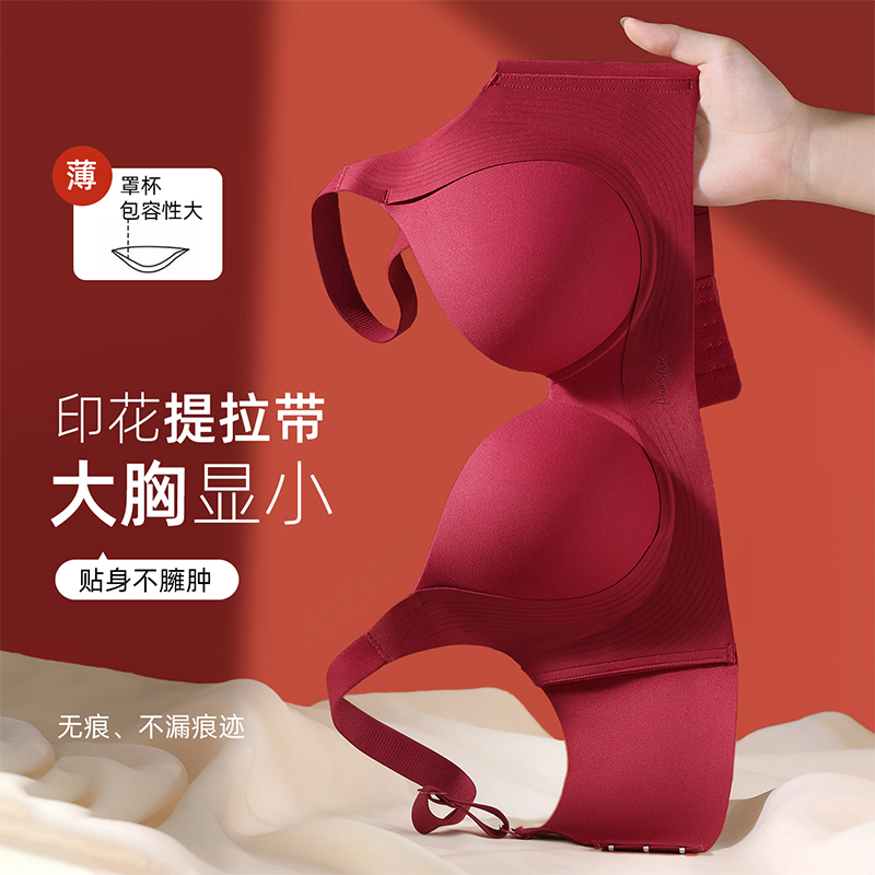 Cotton Bra Everyday - ソフトで通気性のあるバストサポート、プッシュアップ、小さめサイズのブラ、鉄製リングなし、乳房下垂防止、薄型カップの下着ブラ