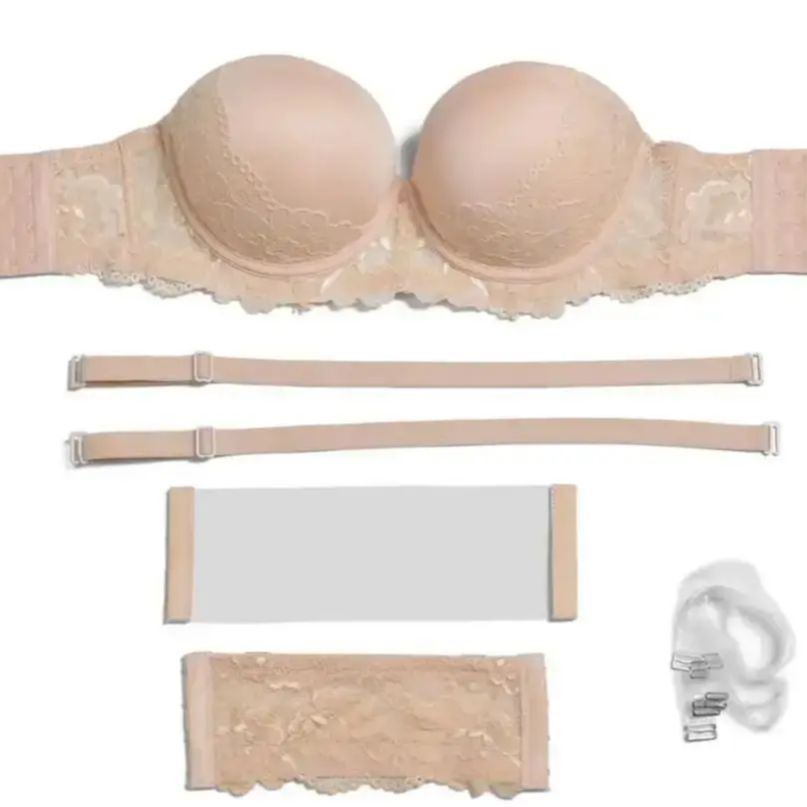 新しいセクシーなプッシュアップ女性ストラップレスブラジャー多 - Convertible Bra Multiway のレビューと価格