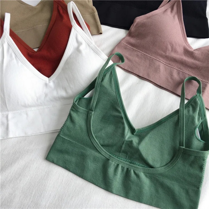 女性のセクシーなクロップトップスブラジャーチューブトップ女性 - T Shirt Bra Seamless のレビューと価格