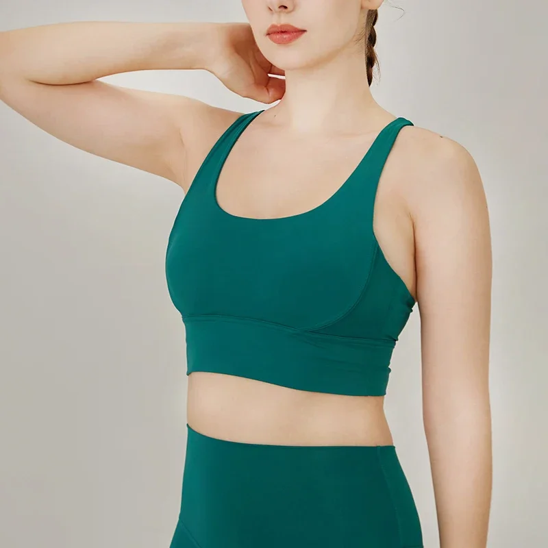クラシックシリーズ無地レディーススポーツブラ、高強度セクシー - Sports Bra Racerback のレビューと価格